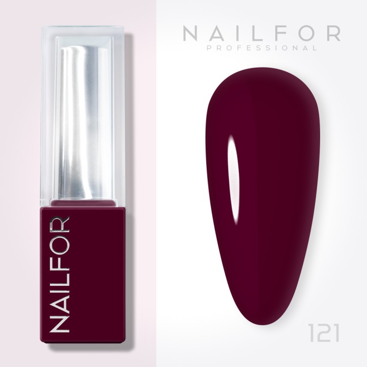 Aura SEMI-PERMANENT NAIL POLISH - 121 Sangria