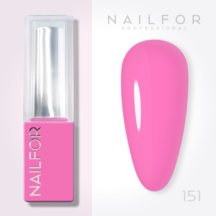 Aura SEMI-PERMANENT NAIL POLISH - 151 Magent
