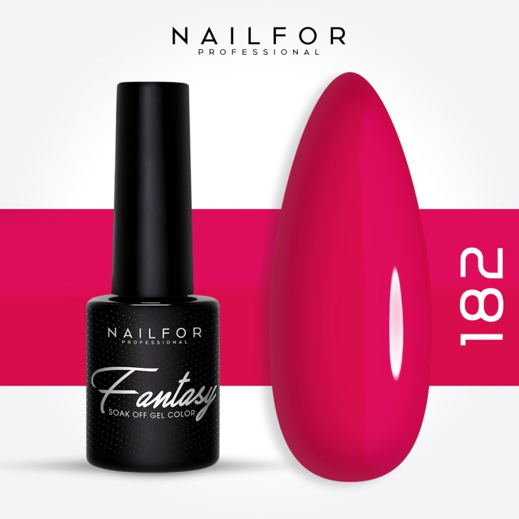 FANTASY semi-permanent gel nail polish - 182fan Viva Magenta