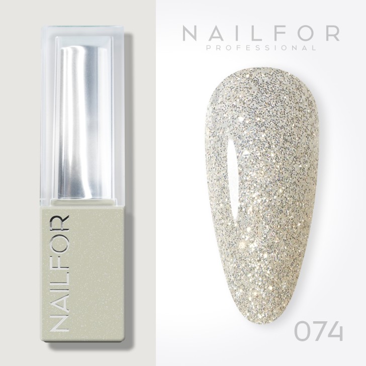 ESMALTE DE UÑAS SEMIPERMANENTE Aura - 074 Champagne