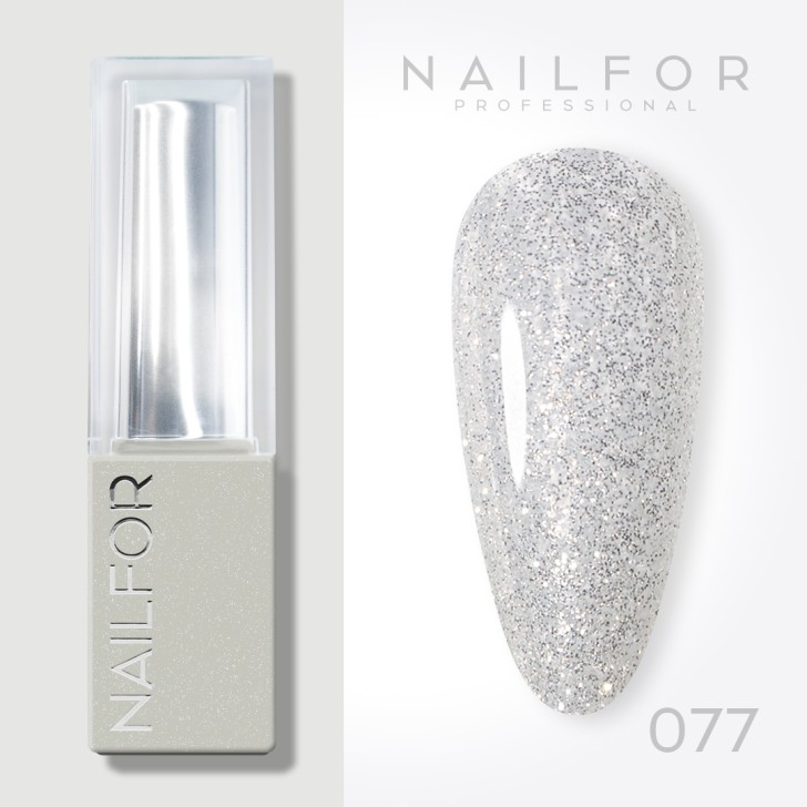 Aura SEMI-PERMANENT NAIL POLISH - 077 Frosted