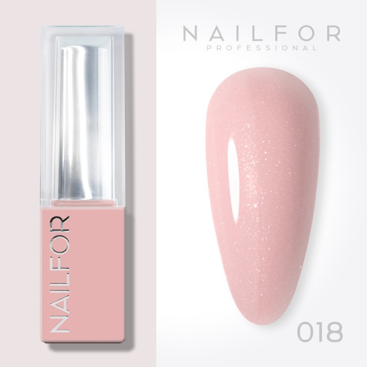 Aura SEMI-PERMANENT NAIL POLISH - 018 Creamy