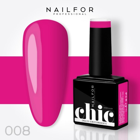 Semipermanente smalto colore per unghie: CHIC SMALTO SEMIPERMANENTE - 008 Fluo Nailfor 7,99 €