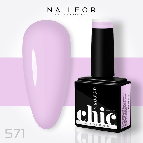 Semipermanente smalto colore per unghie: CHIC SMALTO SEMIPERMANENTE - 571 Nailfor 7,99 €