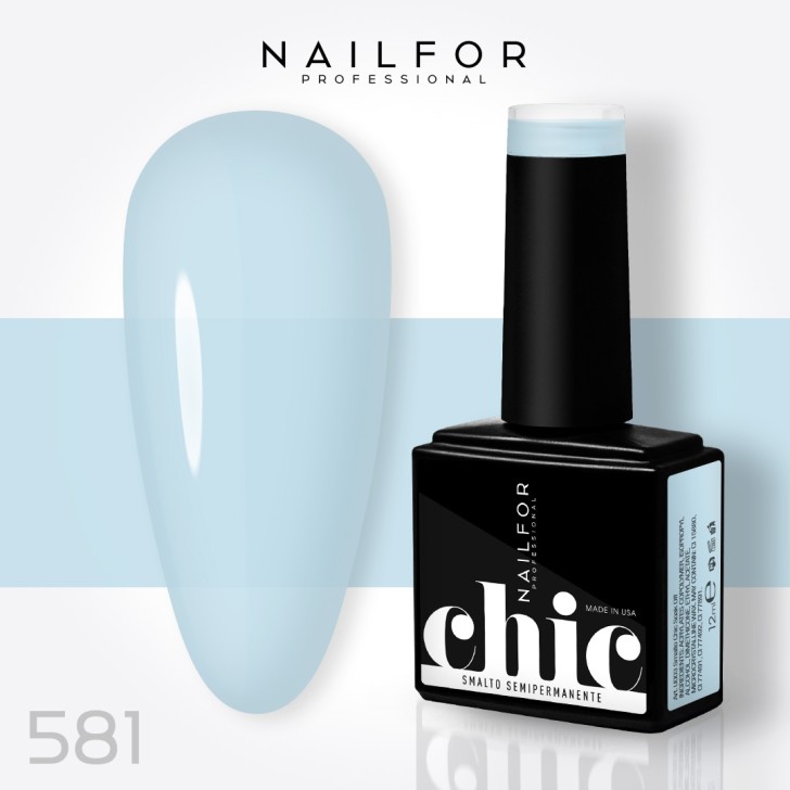 Vernis à ongles semi-permanent couleur : Chic SEMI-PERMANENT NAIL POLISH - 581 Nailfor 7,99 €