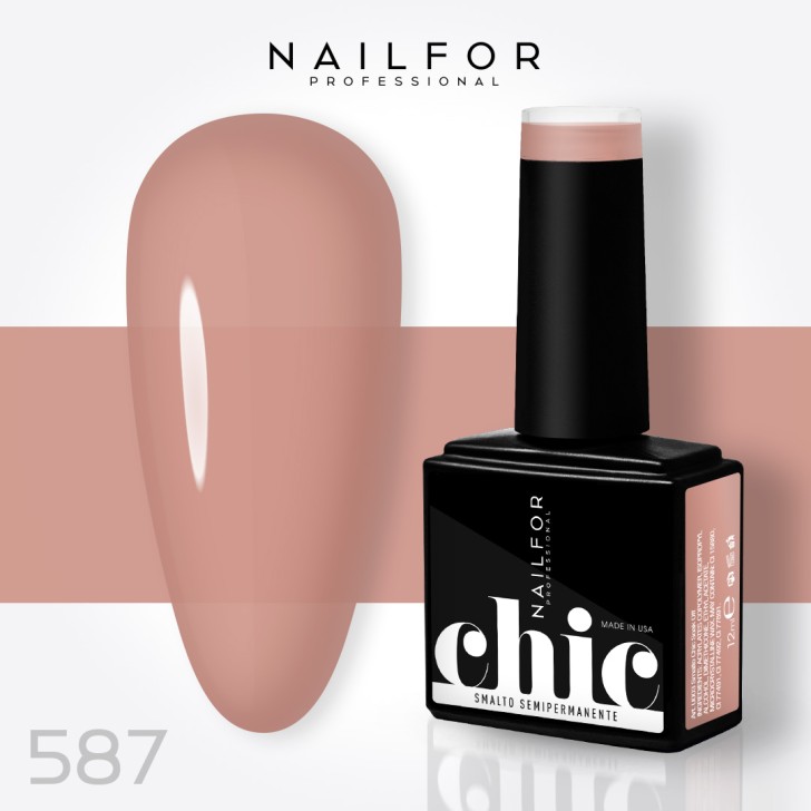 Vernis à ongles semi-permanent couleur : Chic SEMI-PERMANENT NAIL POLISH - 587 Nailfor 7,99 €