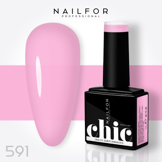 Semi-permanent nail polish color: Chic SEMI-PERMANENT NAIL POLISH - 591 Nailfor €7.99