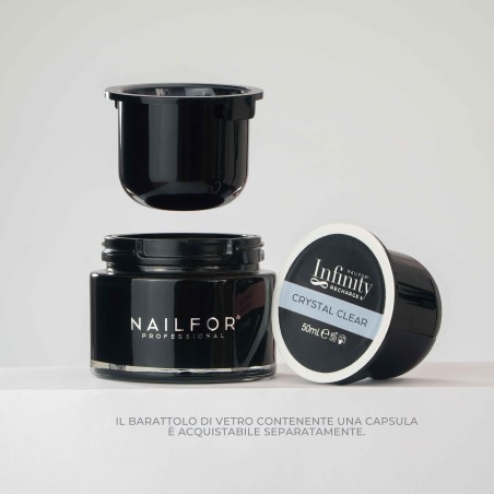2X RICARICA INFINITY GEL - BUILDER CRYSTAL CLEAR 50ML (2x50ml)