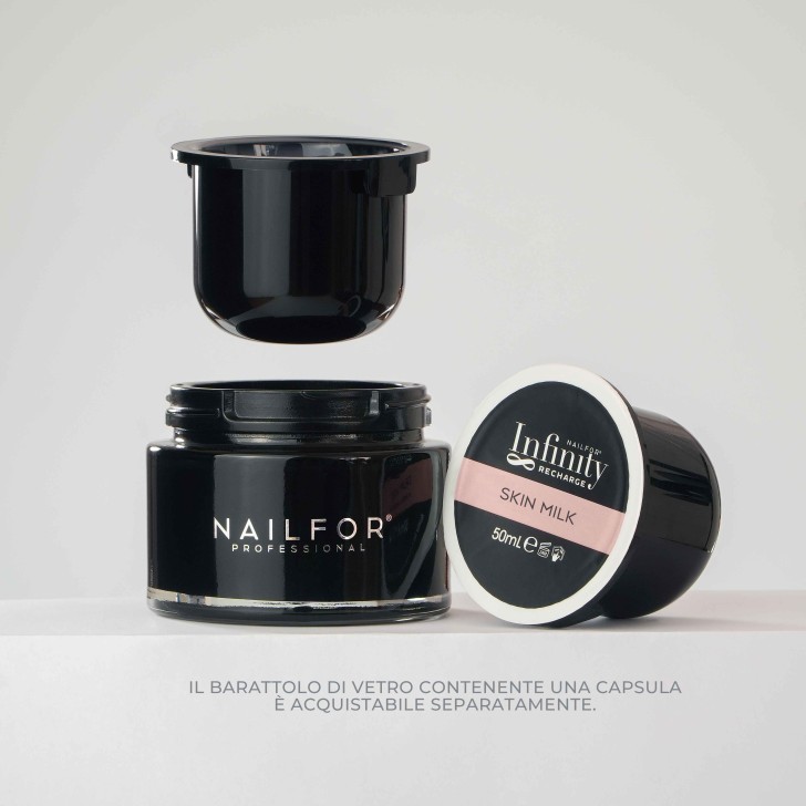 2X RICARICA INFINITY GEL - BUILDER SKIN MILK 50ML