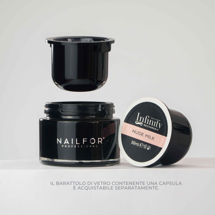 2X RICARICA INFINITY GEL - BUILDER NUDE MILK 50ML