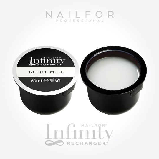 2 RECARGAS Gel Infinity - LECHE Refill Builder Milk (2x50ml)