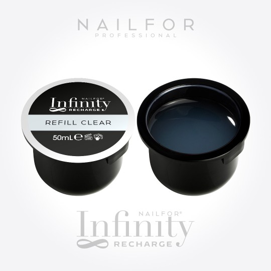 2X RICARICA INFINITY GEL - BUILDER REFILL CLEAR 50ML