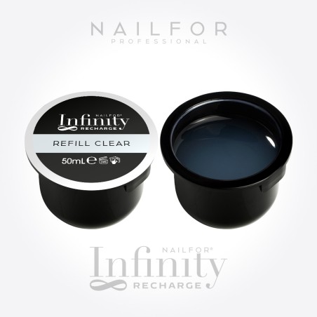 2X RICARICA INFINITY GEL - BUILDER REFILL CLEAR 50ML