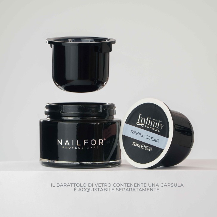 2X RICARICA INFINITY GEL - BUILDER REFILL CLEAR...
