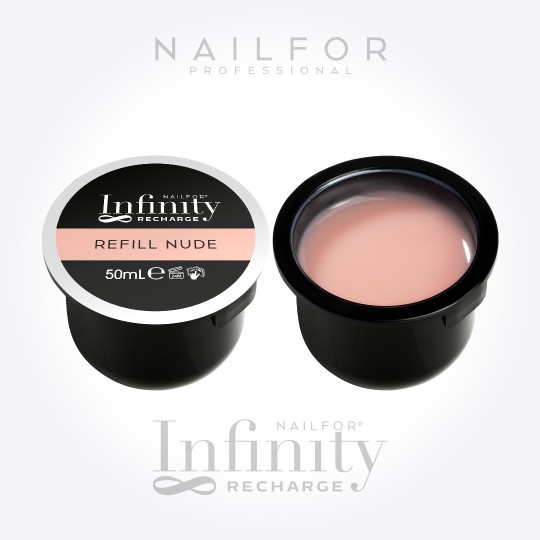 2X RICARICA INFINITY GEL - BUILDER REFILL NUDE 50ML
