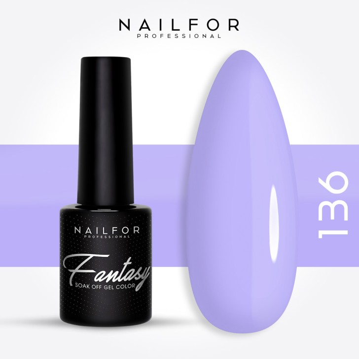 Semipermanente smalto colore per unghie: FANTASY Smalto Gel Semipermanente - 136FAN Very Peri Nailfor 6,99 €