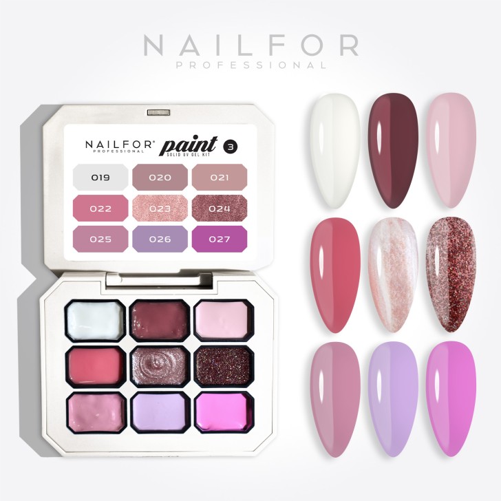 color gel for nails, nail art , nails Paint Solid Uv Gel KIT - 03 Blissy | Nailfor €12.99