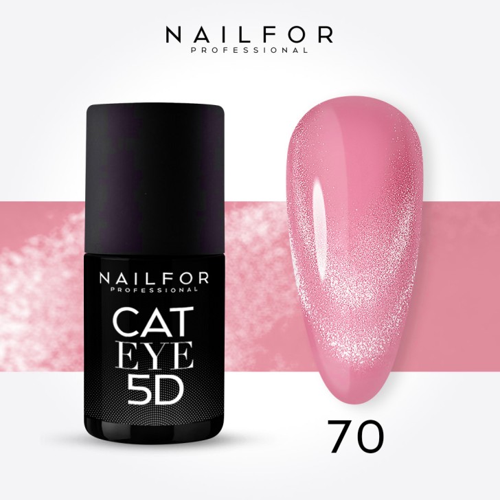 Semi-permanent nail polish color: Cat eye 5d - 70 Nailfor €11.99