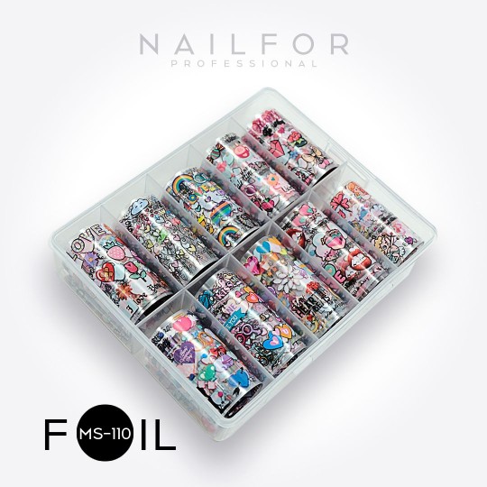 decorazione nail art ricostruzione unghie Transfer Foil MS110 Nailfor 8,99 € 2