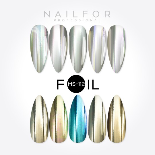 nail art decoration nail reconstruction Transfer Foil MS112 Nailfor €8.99