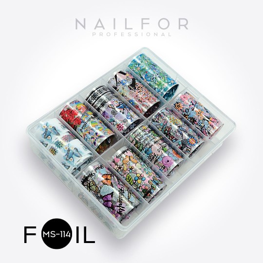 nail art decoration nail reconstruction Transfer Foil MS114 Nailfor €8.99 2