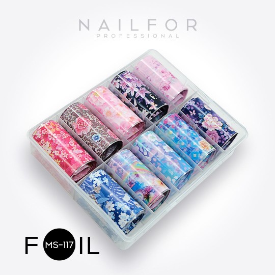 decorazione nail art ricostruzione unghie Transfer Foil MS117 Nailfor 8,99 € 2