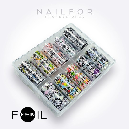 nail art decoration nail reconstruction Transfer Foil MS119 Nailfor €8.99 2