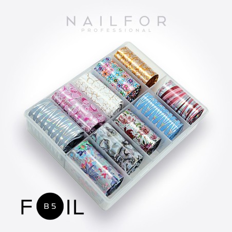 nail art decoration nail reconstruction Transfer Foil B5 Nailfor €8.99