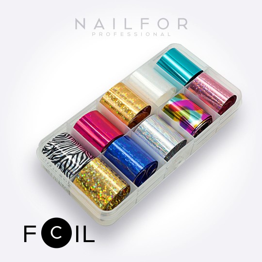 Decoración nail art , reconstrucción de uñas, Foil Transfer C, Nailfor 7,99 € 2