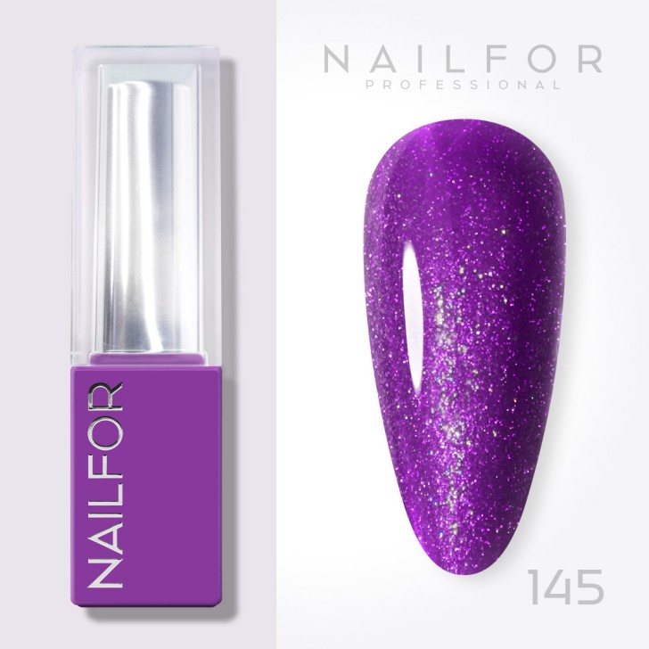 Aura SEMI-PERMANENT NAIL POLISH - 145 Purple