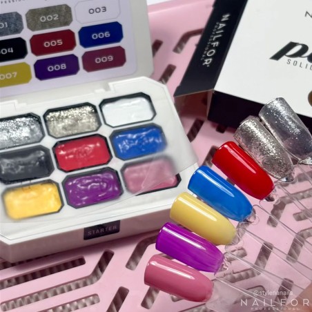 color gel for nails, nail art , nails Paint Solid Uv Gel KIT - 01 Starter | Nailfor €12.99