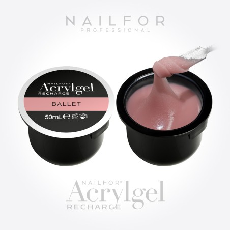 Nail Gel Reconstruction 2X AcrylGel REFILL - Ballet 50ML (2x50ml) Nailfor €29.99