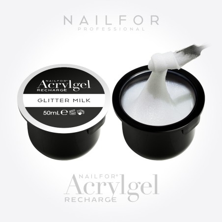 Nail Gel Reconstruction 2X AcrylGel - Glitter Milk 50ML (2x50ml) Nailfor €29.99