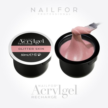 Nail Gel Reconstruction 2X AcrylGel - Glitter Skin 50ML (2x50ml) Nailfor €29.99