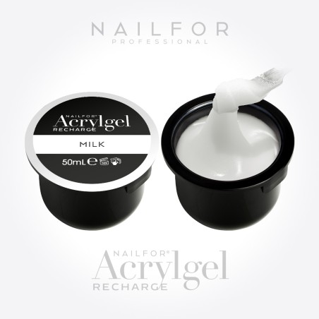 Nail Gel Reconstruction 2X AcrylGel REFILL - Milk 50ML (2x50ml) Nailfor €29.99