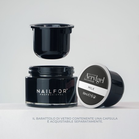 Nail Gel Reconstruction 2X AcrylGel REFILL - Milk 50ML (2x50ml) Nailfor €29.99