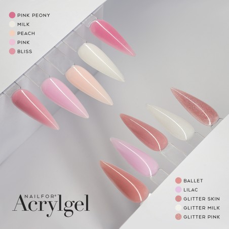 Nail Gel Reconstruction 2X AcrylGel REFILL - Peach 50ML (2x50ml) Nailfor €29.99
