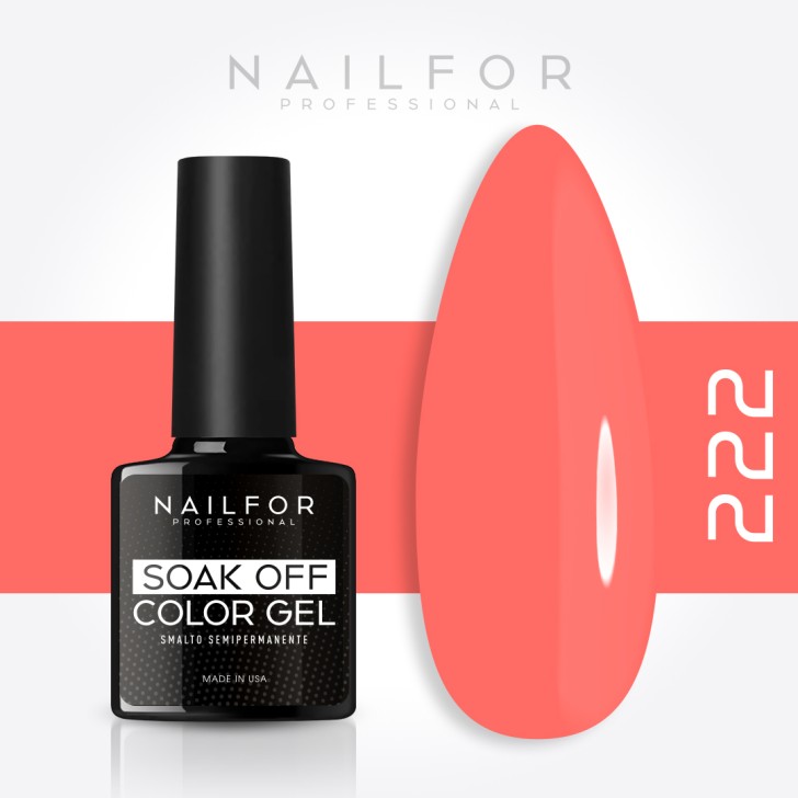 Color de esmalte de uñas semipermanente: Esmalte semipermanente gel Slimline 222-S Fluo Nailfor por 6,49 €
