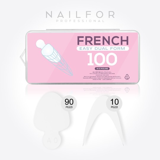 FRENCH EASY DUAL FORM - 100 pcs IN 5 MISURE
