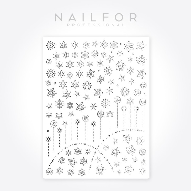 STICKERS St668 Snow Silver stickers