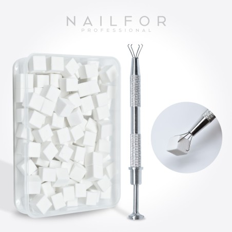 Boomer Sponge - Spugnette Babyboomer e pinza - Bianco