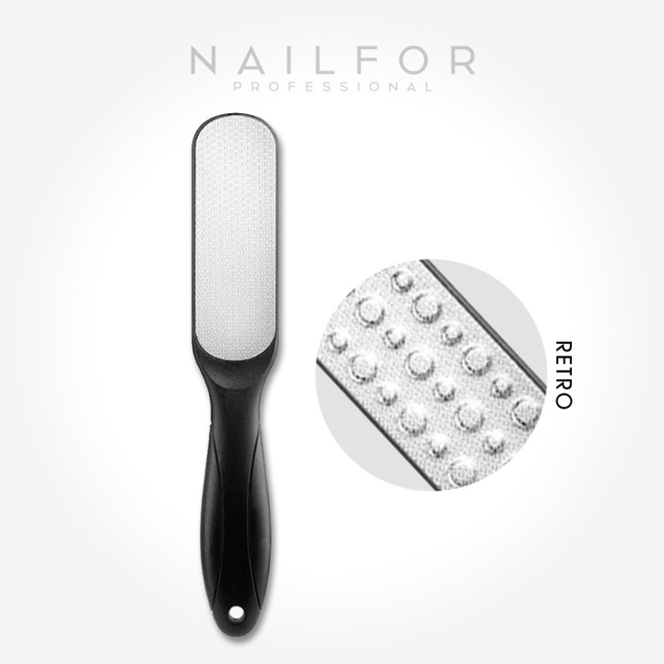 Raspacalli Ergonomico Pedicure Double Face - NERO
