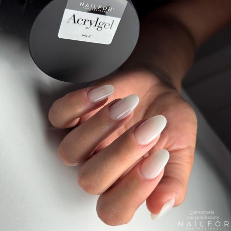 Gel per unghie ricostruzione ACRYLGEL BARATTOLO - MILK 50ML Nailfor 19,99 €
