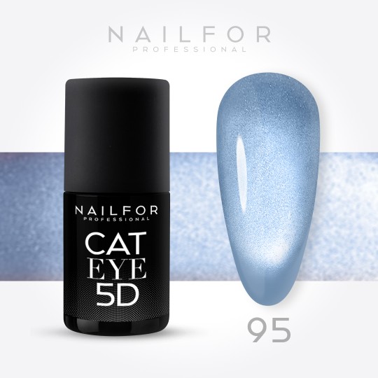 Semipermanente smalto colore per unghie: CAT EYE 5D - 95 Nailfor 11,99 €