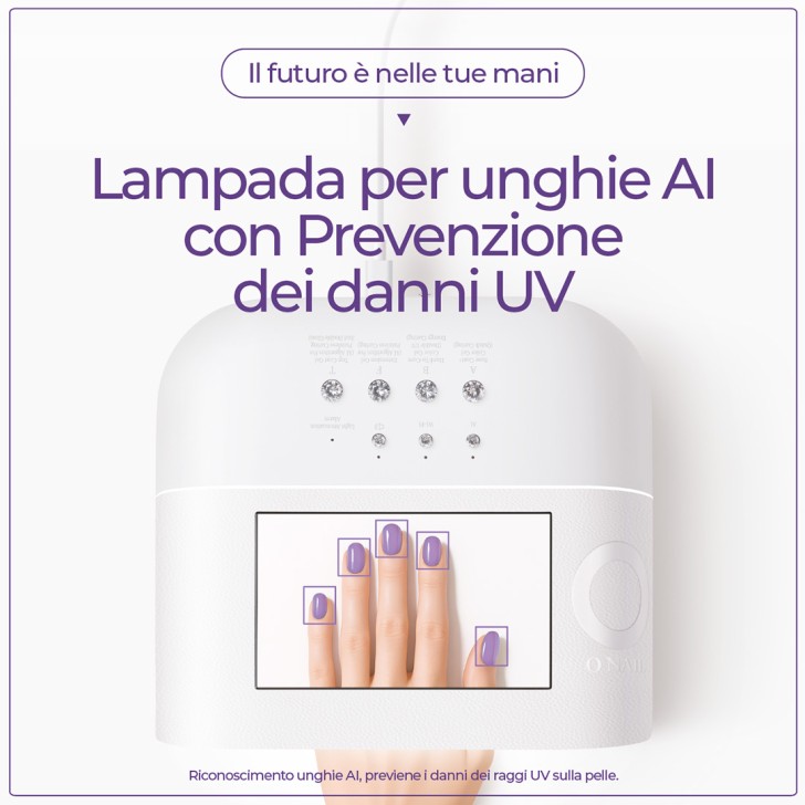 ONAIL AI NAIL LAMP UV LED con Display e...