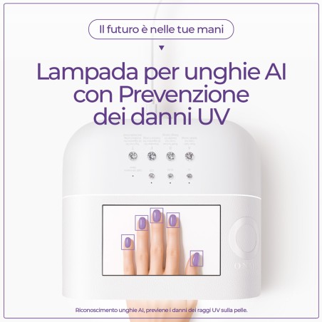 apparecchiature unghie ricostruzione: ONAIL AI Lampada UV LED con Live Display e Videocamera Integrata 189,00 €