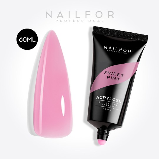Gel per unghie ricostruzione ACRYLGEL SWEET PINK 60ML Nailfor 18,99 €