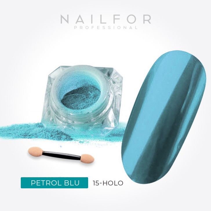 CHROME POWDER - PETROL BLUE
