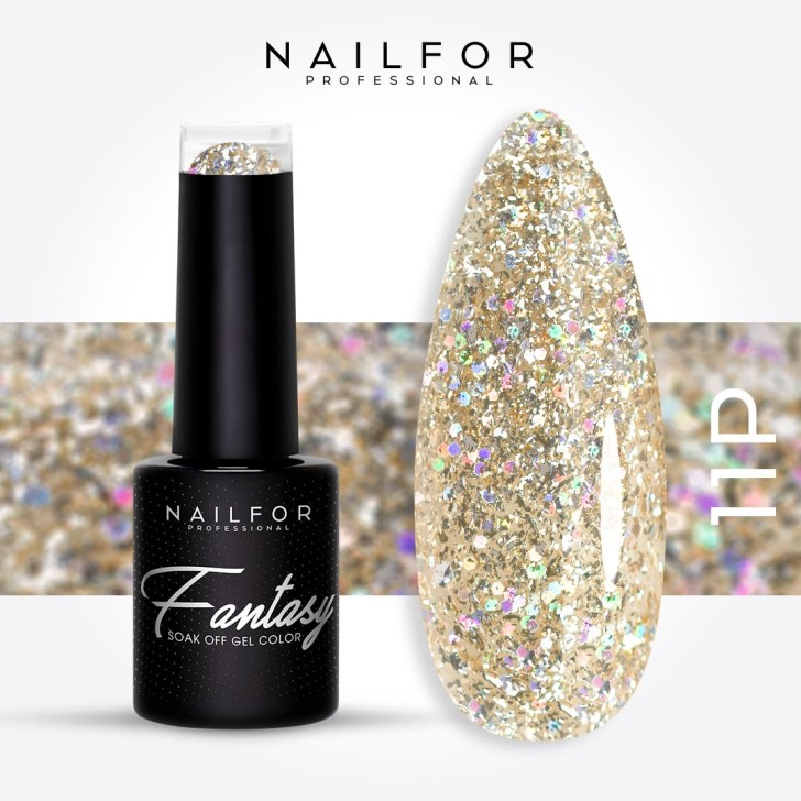 Semipermanente smalto colore per unghie: FANTASY PLATINUM Smalto Gel Semipermanente - 11P Nailfor 7,99 €