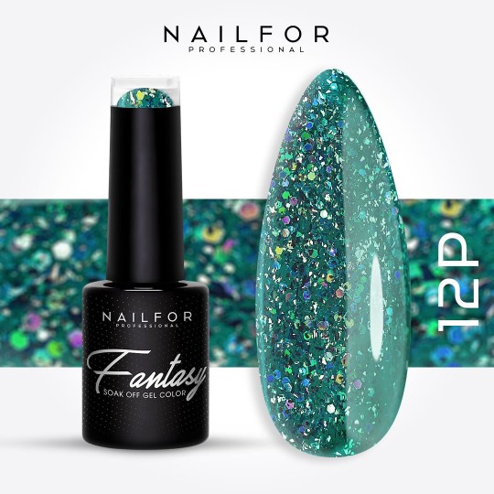 Semipermanente smalto colore per unghie: FANTASY PLATINUM Smalto Gel Semipermanente - 12P Nailfor 7,99 €